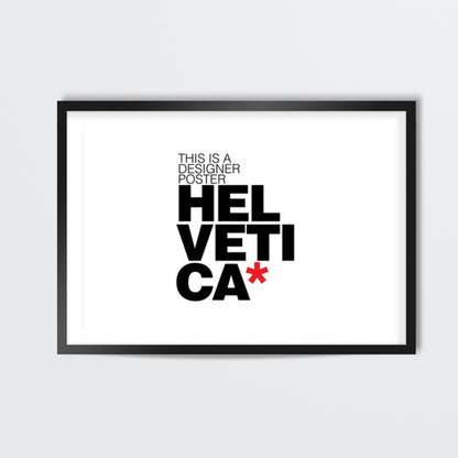 Helvetica love Wall Art