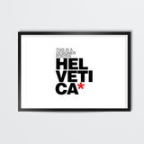 Helvetica love Wall Art