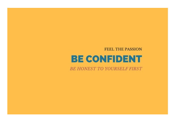 Be Confident Quote Wall Art