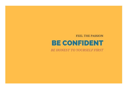 Be Confident Quote Wall Art