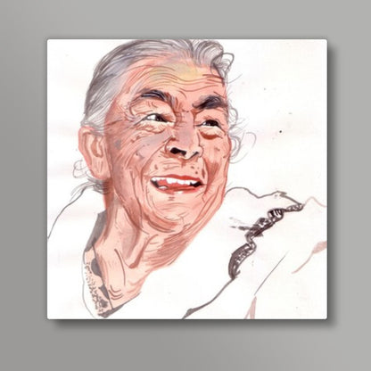 Bollywood actor Zohra Sehgal showed that being young has little to do with age Square Art Prints