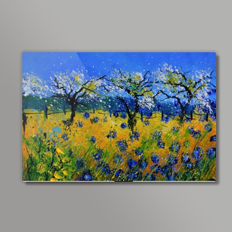 Spring and bue cornflowers Wall Art