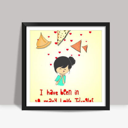 Love Triangles Square Art Prints