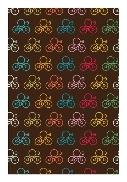 PosterGully Specials, Seamless Bicycles  Wall Art
