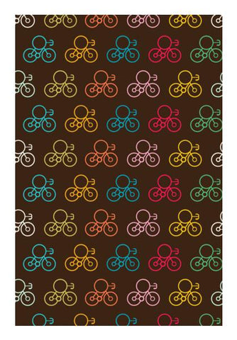 PosterGully Specials, Seamless Bicycles  Wall Art