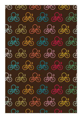 Seamless Bicycles  Art PosterGully Specials