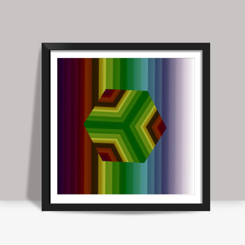 Classic Cube Square Art Prints