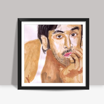 Bollywood superstar Ranbir Kapoor can intrigue and entertain with his versatility Square Art Prints