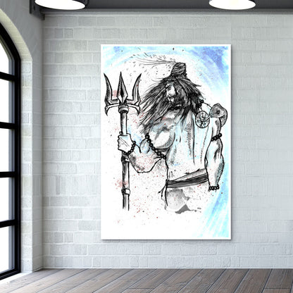 Warrior Shiva Wall Art