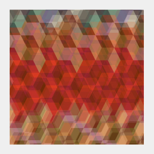 Geometric Bokeh Square Art Prints