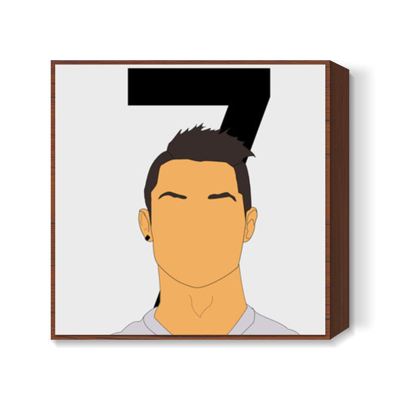 Cristiano Ronaldo 7 | Real Madrid | Football Square Art Prints