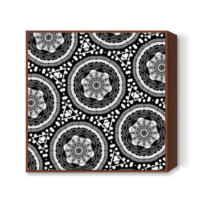 Mandala pattern Square Art Prints