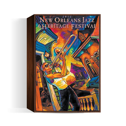 Original New Oreleans Jazz Fest Music Poster Wall Art