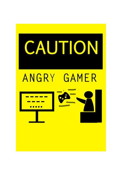 Wall Art, ANGRY GAMER Wall Art