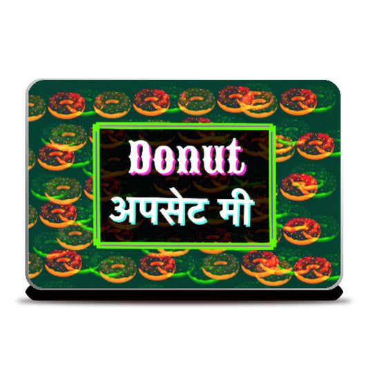 Laptop Skins, Donut upset me retro Laptop Skin | Dhwani Mankad, - PosterGully