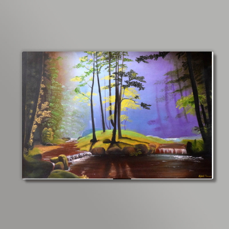 Forest Oil Painting Wall Art