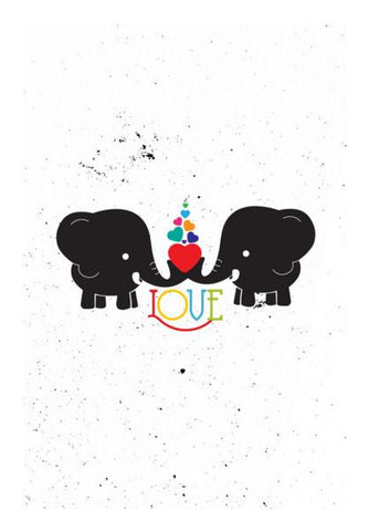 PosterGully Specials, Elephant Love Wall Art