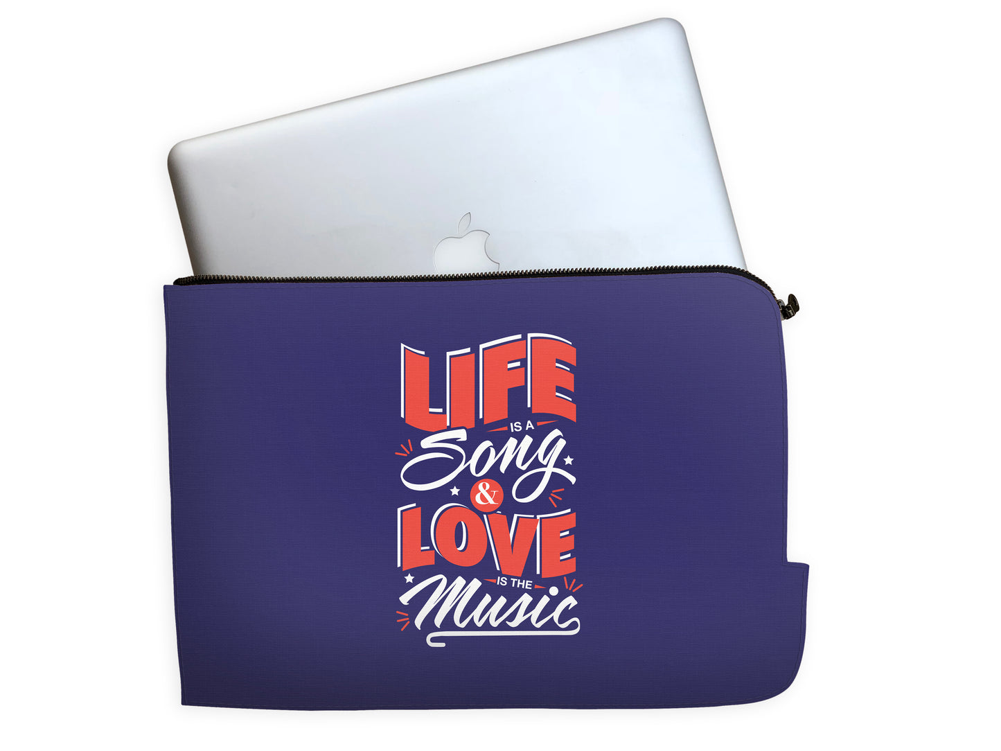 Life Is Song Love Is The Music Laptop Sleeve