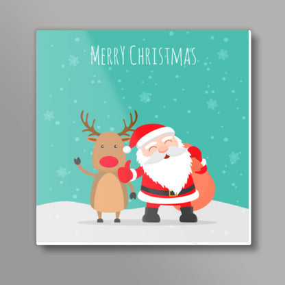 Merry Christmas Square Art Prints