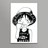 Chibi Luffy One Piece Wall Art