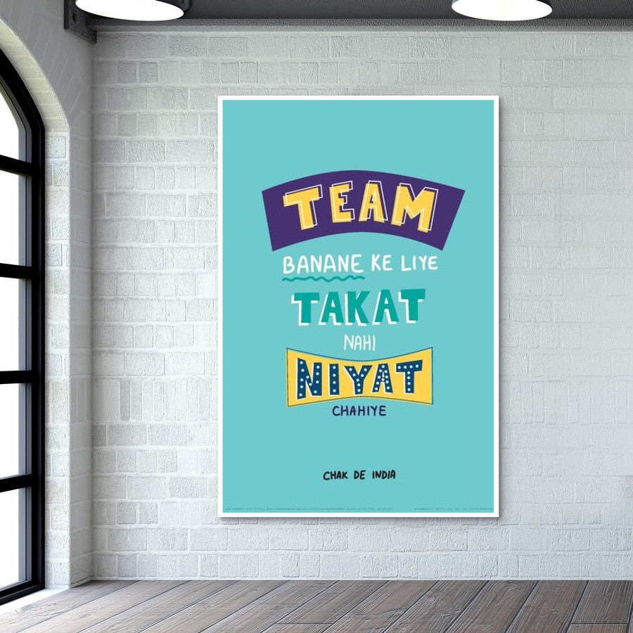 Team Spirit Poster | Chak De India #YRF #YRFMovies
