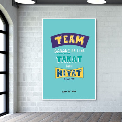 Team Spirit Poster | Chak De India #YRF #YRFMovies