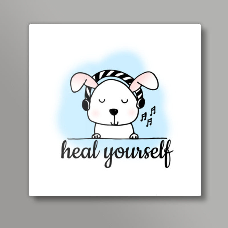 Heal with Music Square Art Prints