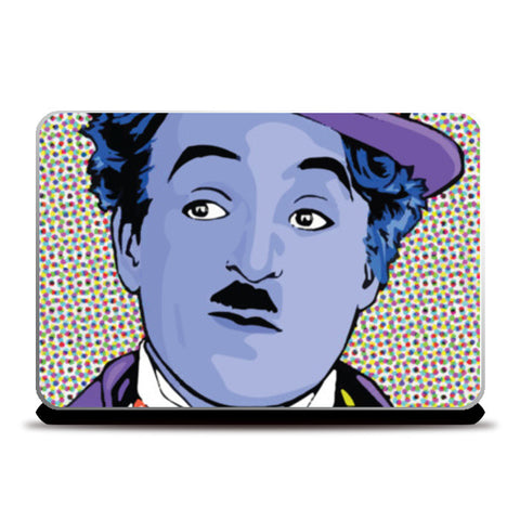 Laptop Skins, Charlie Chaplin Minimal Design Laptop Skins