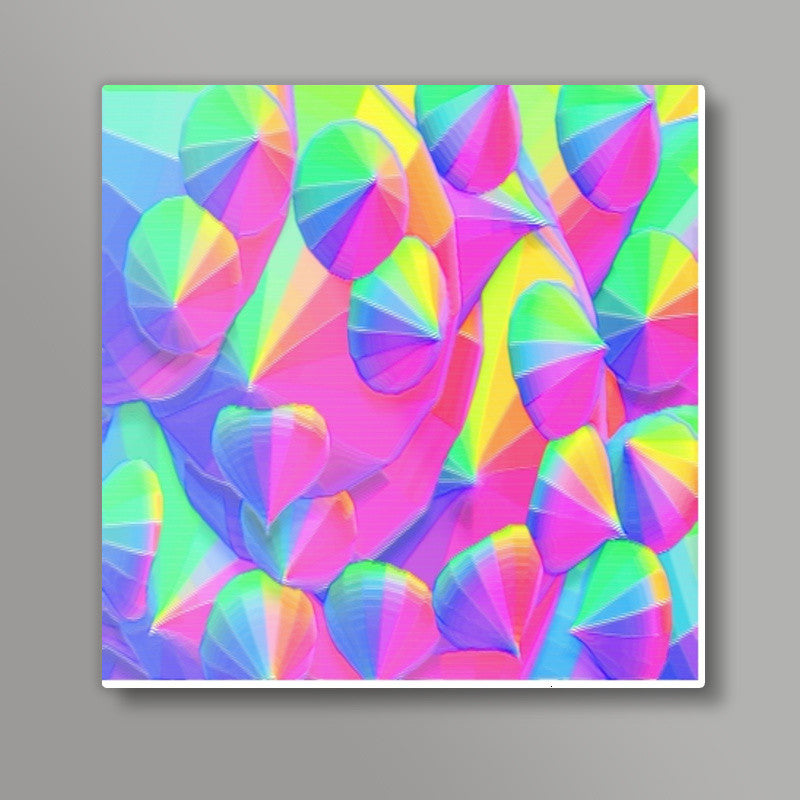 Colorful parasite Square Art Prints