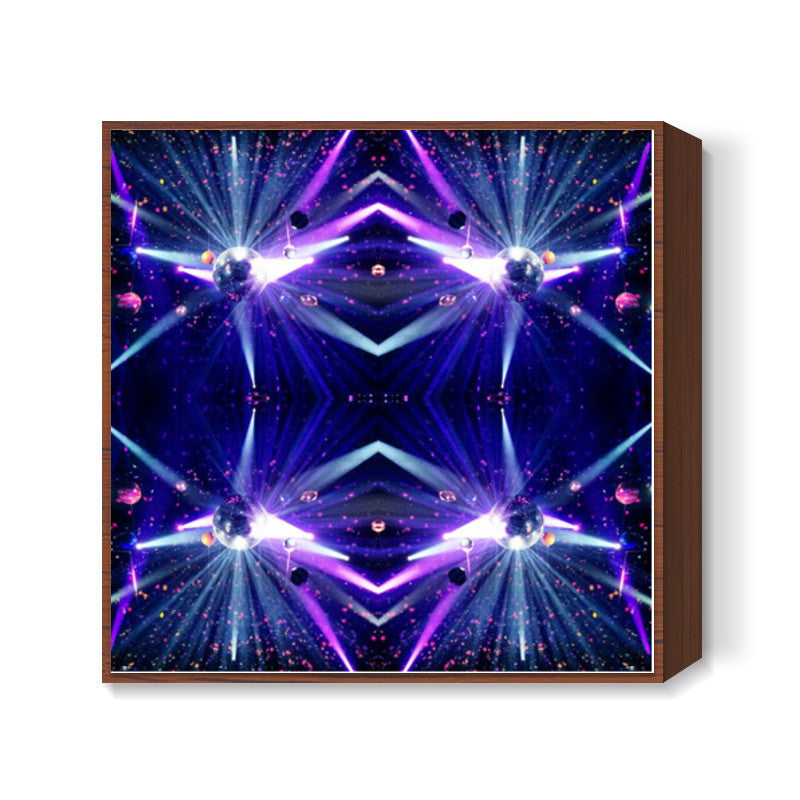 Abstract Dance Party Background Illustration Square Art Prints