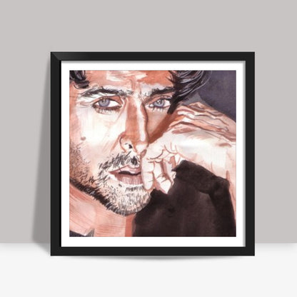 Superstar Hrithik Roshan has charisma and charm, substance and style Square Art Prints