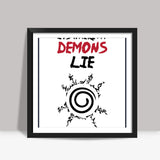 Naruto Demon Seal Square Art Prints