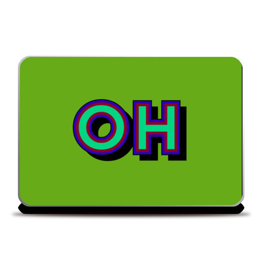 Colorful Pop Art Typography Laptop Skins