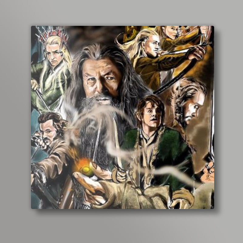 The Hobbit Square Art Prints