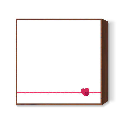 Feel My Love (white) Square Art Prints
