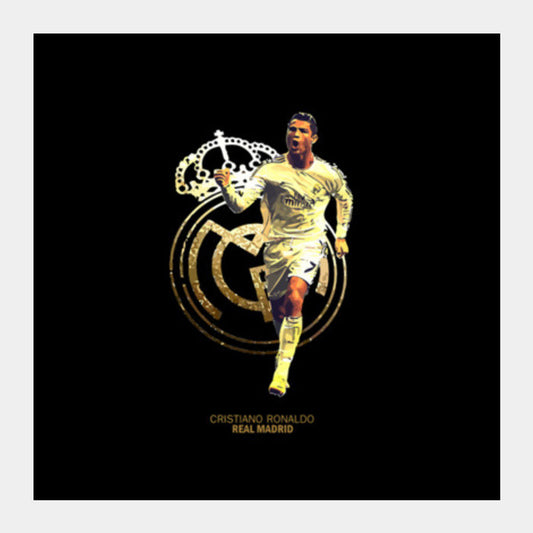 Cristiano Ronaldo - Real Madrid Square Art Prints