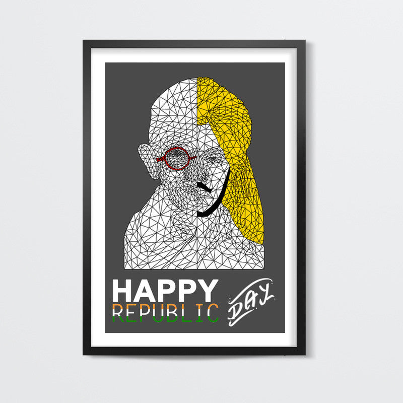 Happy Republic Day Wall Art