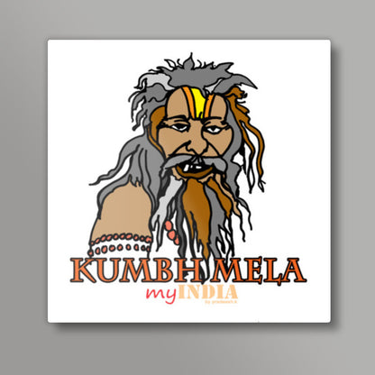 kumbhmela Square Art Prints