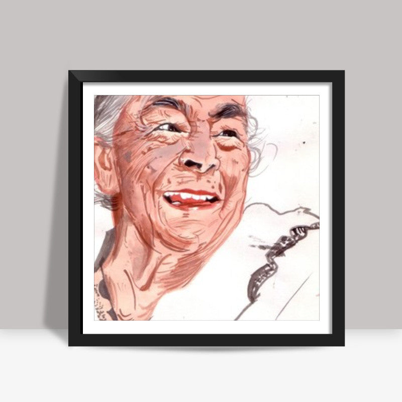 Bollywood actor Zohra Sehgal showed that being young has little to do with age Square Art Prints