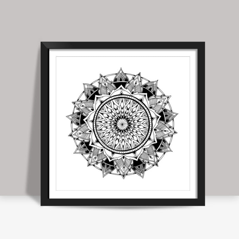 Depth Mandala Square Art Prints