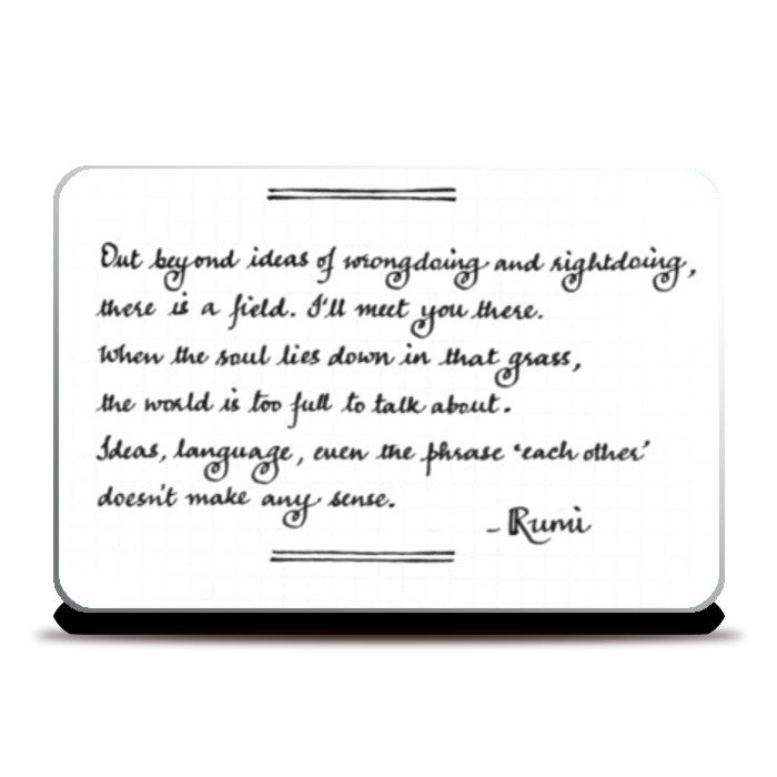 11 Rumi Lettering Rumi Hand Calligraphy Laptop Skins – PosterGully