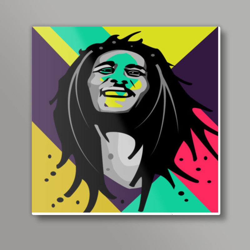 Bob Marley - Singer Square Art Prints