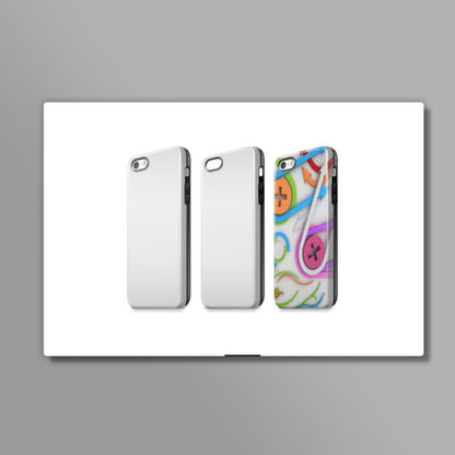 iPhone 5-5s 3d Dual Protective Case Mockup Back Angled Wall Art