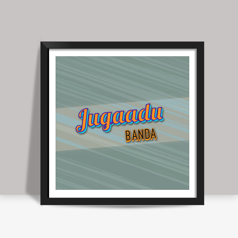 Jugaadu Banda (Texture Back) Square Art Prints