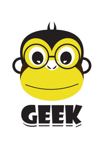 Yellow Geek Monkey Art PosterGully Specials