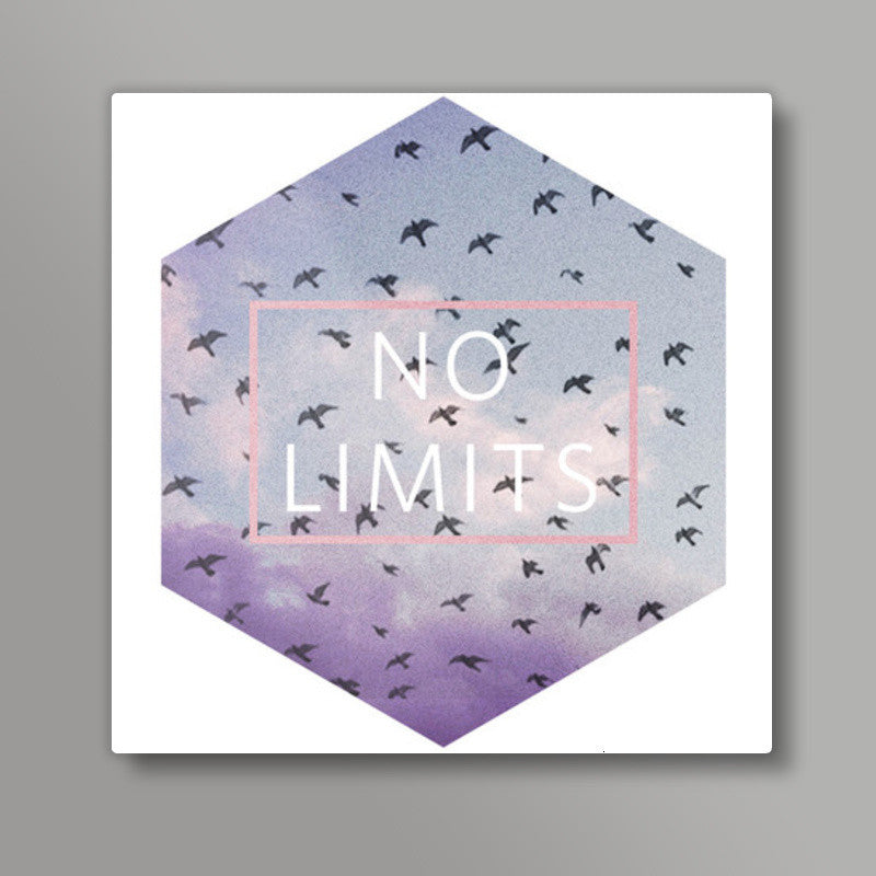 no limits Square Art Prints