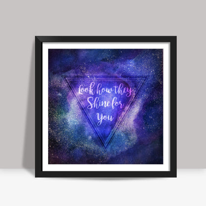 Starry Night | Coldplay Square Art Prints