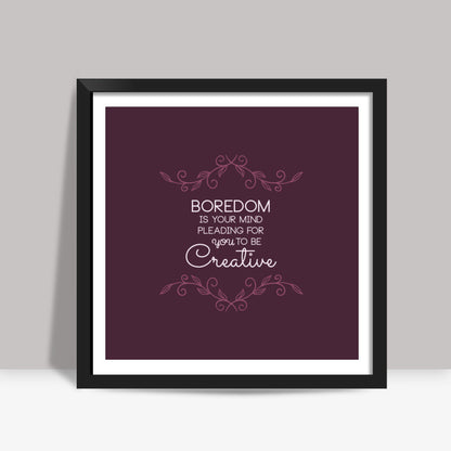 Quote Typography Square Art Prints