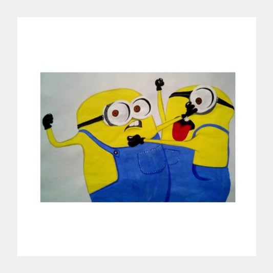 Square Art Prints, minions Square Art Prints
