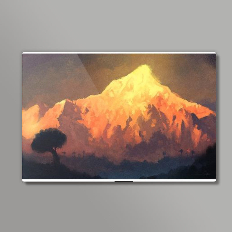 Golden Peak Wall Art | Aniruddha Lele